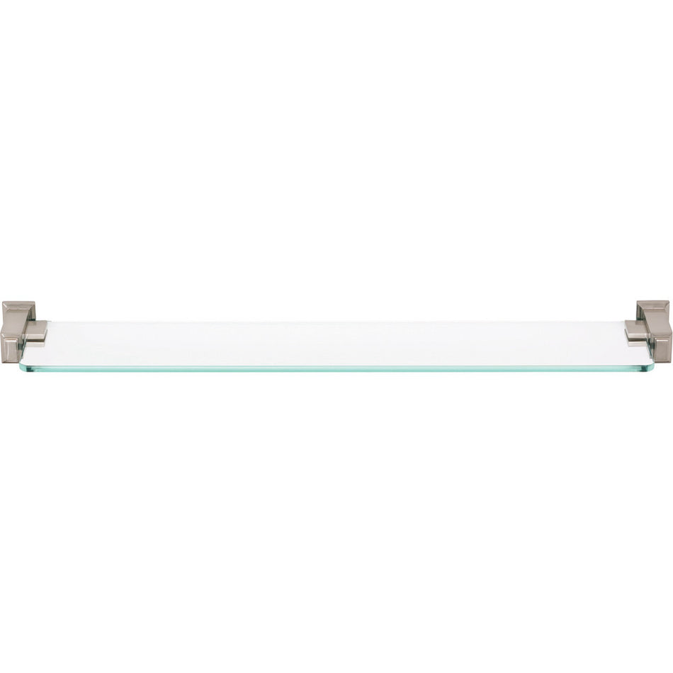 Atlas SUTSF-BRN: 24" cc Sutton Place Bath Shelf - Brushed Nickel