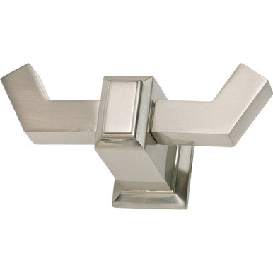 Atlas SUTTH-BRN: Sutton Place Double Horizontal Wall Hook - Brushed Nickel