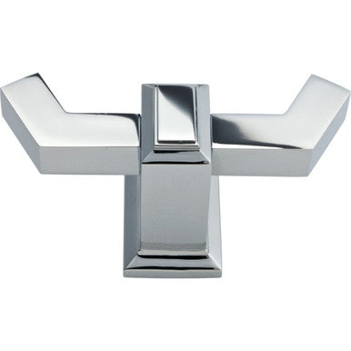 Atlas SUTTH-CH: Sutton Place Double Horizontal Wall Hook - Polished Chrome