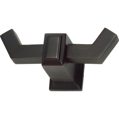 Atlas SUTTH-VB: Sutton Place Double Horizontal Wall Hook - Venetian Bronze
