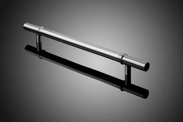 18-1/4" to 24" Sextant 1500 Series Door Pull Grip - Stippled Stainless Steel