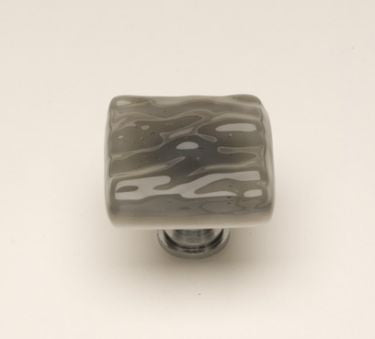 Sietto K-206: 1-1/4" Glacier Cabinet Knob - Silver Grey