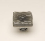 Sietto K-206: 1-1/4" Glacier Cabinet Knob - Silver Grey