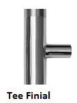 Sextant 1500 Series Door Pull Intermediate T Standoff - Polished Bronze