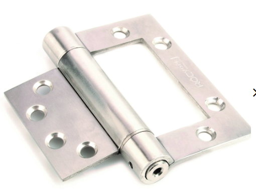 RocYork RYA4-LH-630: 4" x 3" Non-Mortised Door Hinge - Satin Stainless Steel