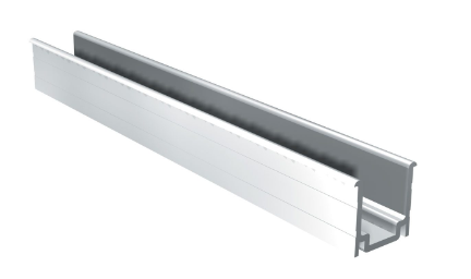 Sugatsune SDR-A-4131: Bottom Guide Channel for SDR-RA80 Series Sliding Door Hardware