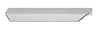 Hafele 155.02.340: 64mm cc Manhattan Edge Pull - Matte Stainless Steel Color