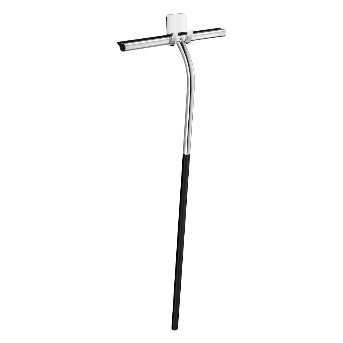 Smedbo DK2165: 19-1/2" Sideline Shower Squeegee w/Self-Adhesive Hook - Polished Chrome/Black