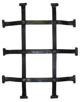 Acorn HP1BP: 9 x 12" Speak Easy Grille - Forged Iron