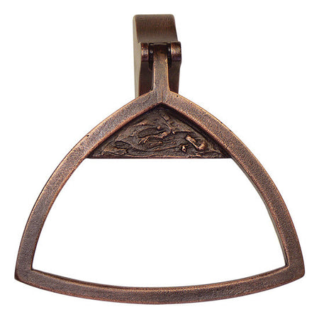 Hawk Hill T53SS:  Driftwood Hand Towel Holder - Brass