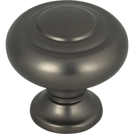 Top Knobs TK1000AG: 1-1/4" Kent Round Cabinet Knob - Ash Gray