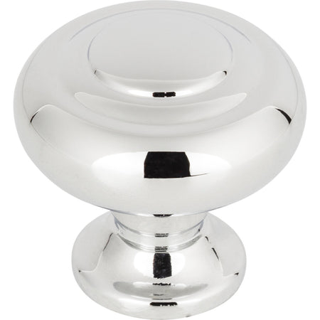 Top Knobs TK1000PC: 1-1/4" Kent Round Cabinet Knob - Polished Chrome