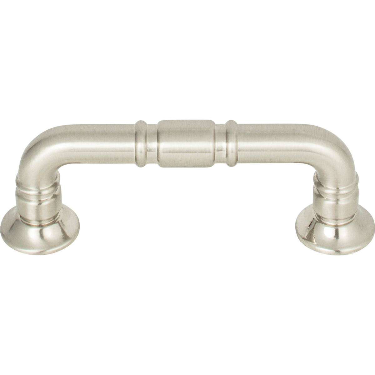 Top Knobs TK1001BSN: 3" cc Kent D-Handle Cabinet Pull - Brushed Satin Nickel