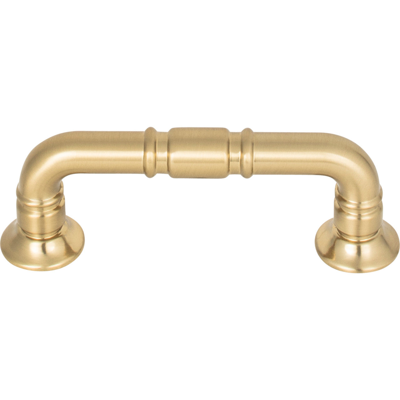 Top Knobs TK1001HB: 3" cc Kent D-Handle Cabinet Pull - Honey Bronze