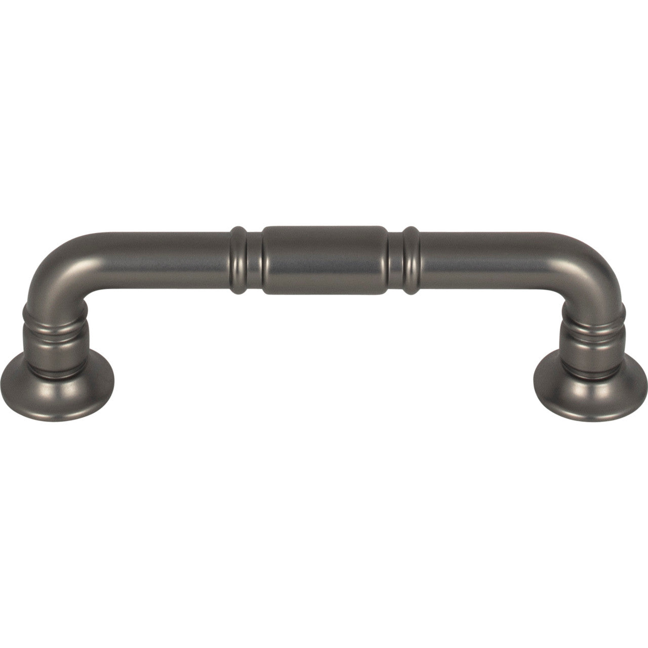 Top Knobs TK1002AG: 3-3/4" cc Kent D-Handle Cabinet Pull - Ash Gray