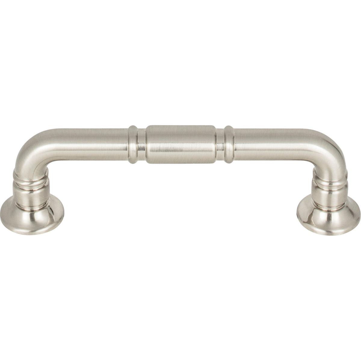 Top Knobs TK1002BSN: 3-3/4" cc Kent D-Handle Cabinet Pull - Brushed Satin Nickel