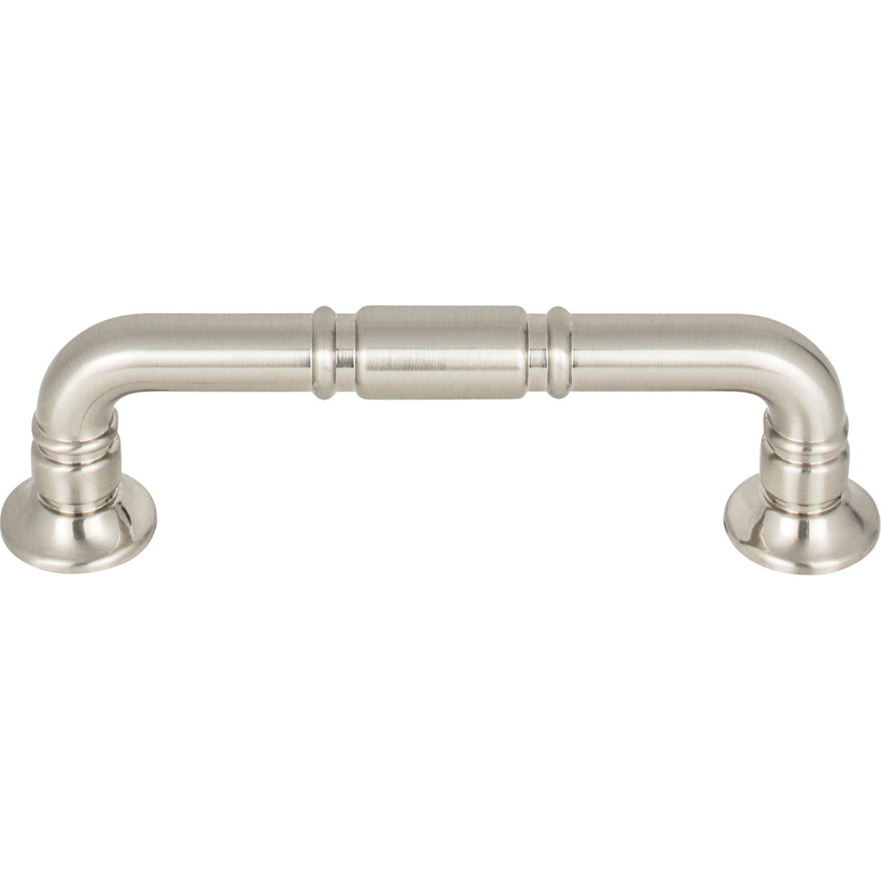 Top Knobs TK1002BSN: 3-3/4" cc Kent D-Handle Cabinet Pull - Brushed Satin Nickel