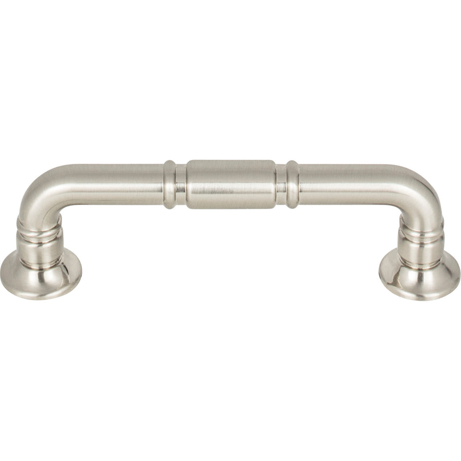 Top Knobs TK1002BSN: 3-3/4" cc Kent D-Handle Cabinet Pull - Brushed Satin Nickel