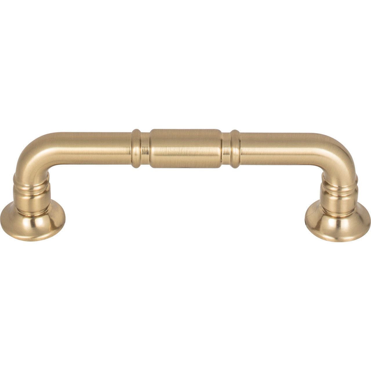 Top Knobs TK1002HB: 3-3/4" cc Kent D-Handle Cabinet Pull - Honey Bronze