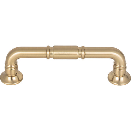 Top Knobs TK1002HB: 3-3/4" cc Kent D-Handle Cabinet Pull - Honey Bronze