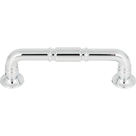 Top Knobs TK1002PC: 3-3/4" cc Kent D-Handle Cabinet Pull - Polished Chrome