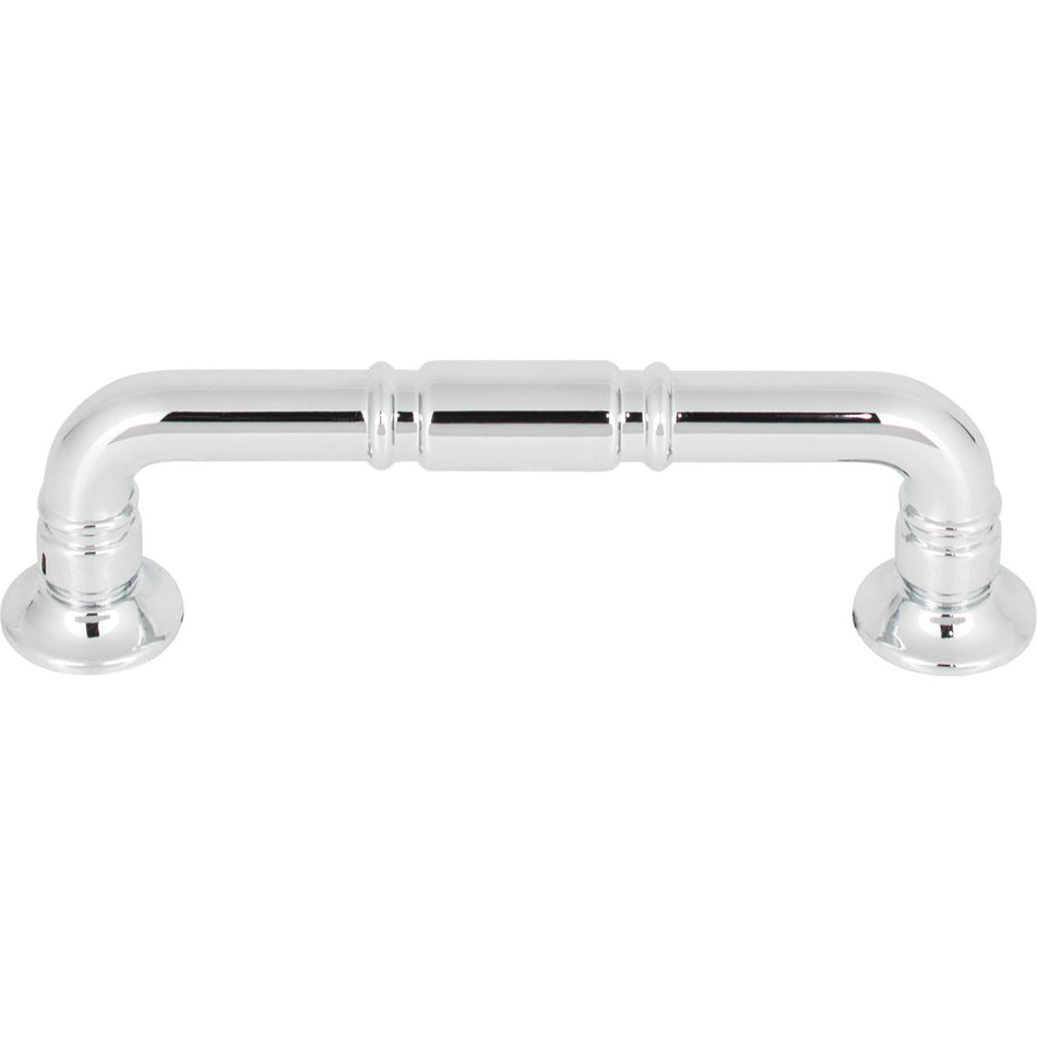 Top Knobs TK1002PC: 3-3/4" cc Kent D-Handle Cabinet Pull - Polished Chrome