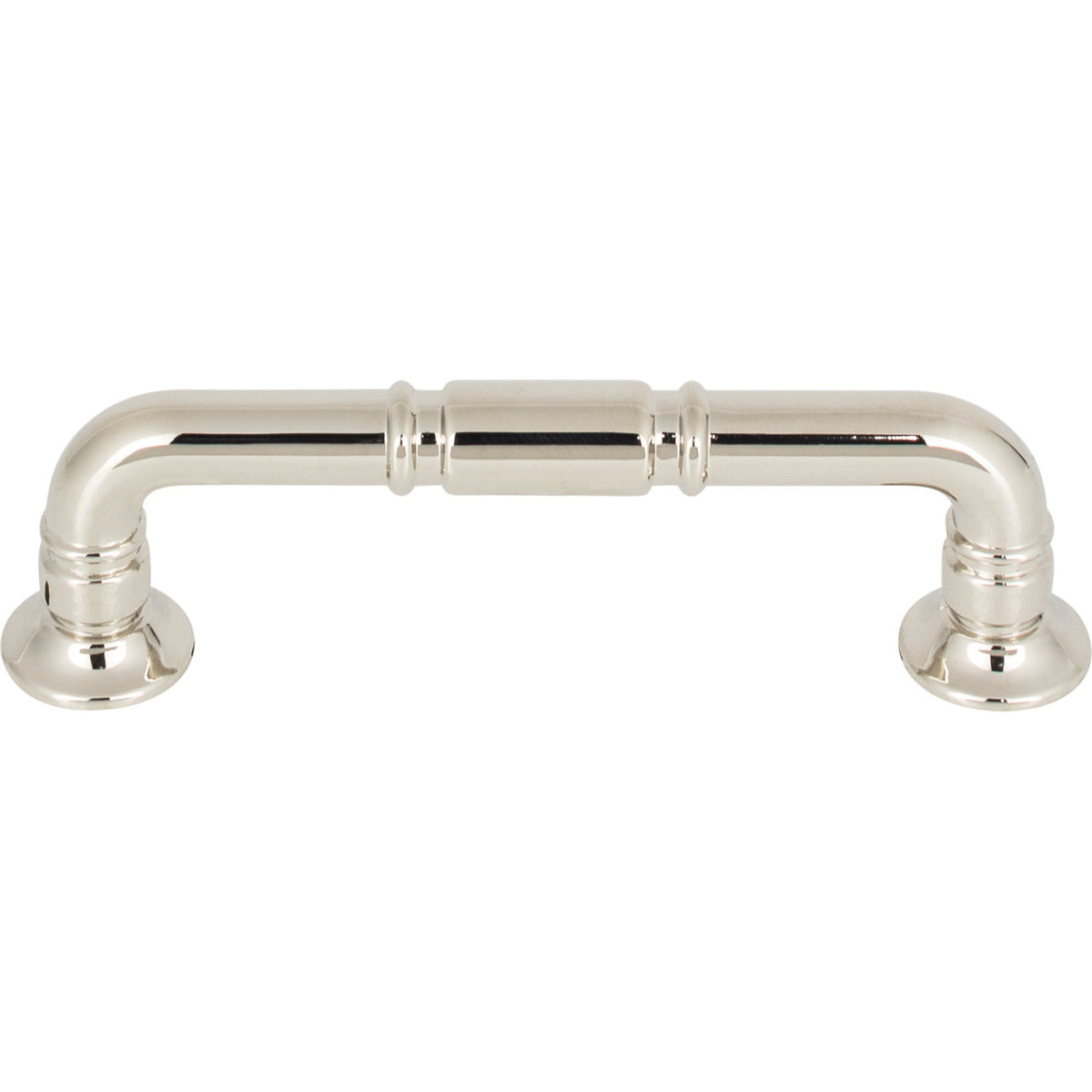Top Knobs TK1002PN: 3-3/4" cc Kent D-Handle Cabinet Pull - Polished Nickel