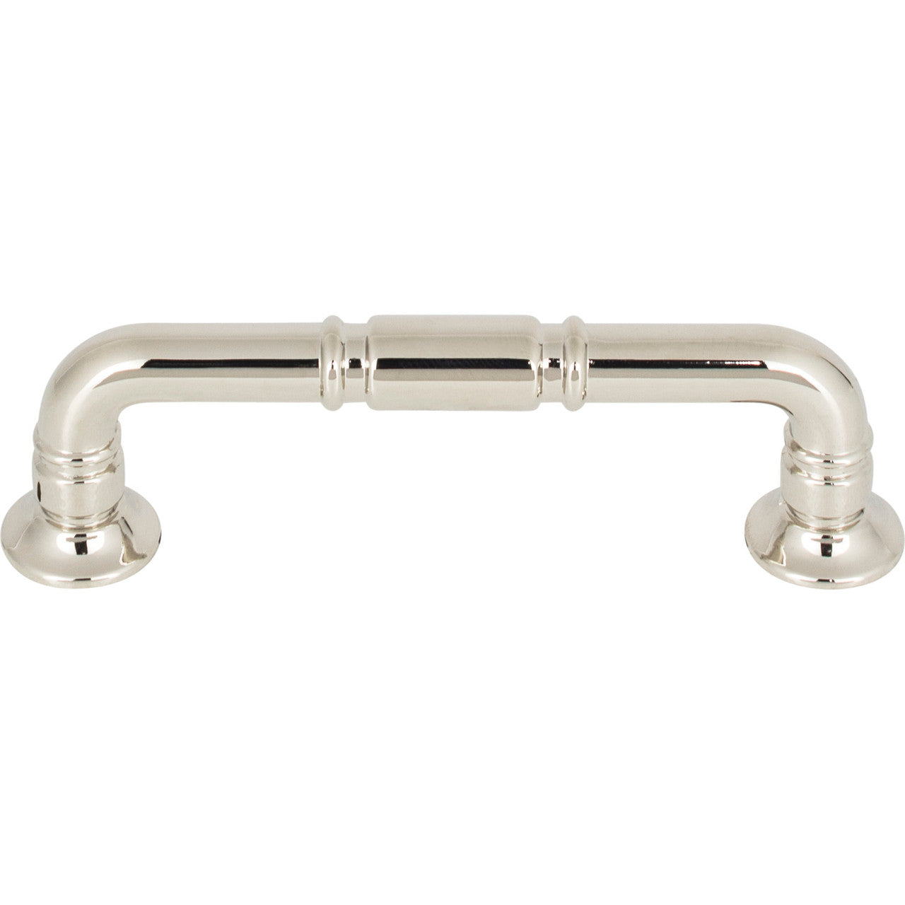 Top Knobs TK1002PN: 3-3/4" cc Kent D-Handle Cabinet Pull - Polished Nickel