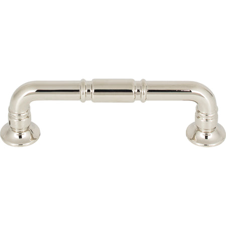 Top Knobs TK1002PN: 3-3/4" cc Kent D-Handle Cabinet Pull - Polished Nickel