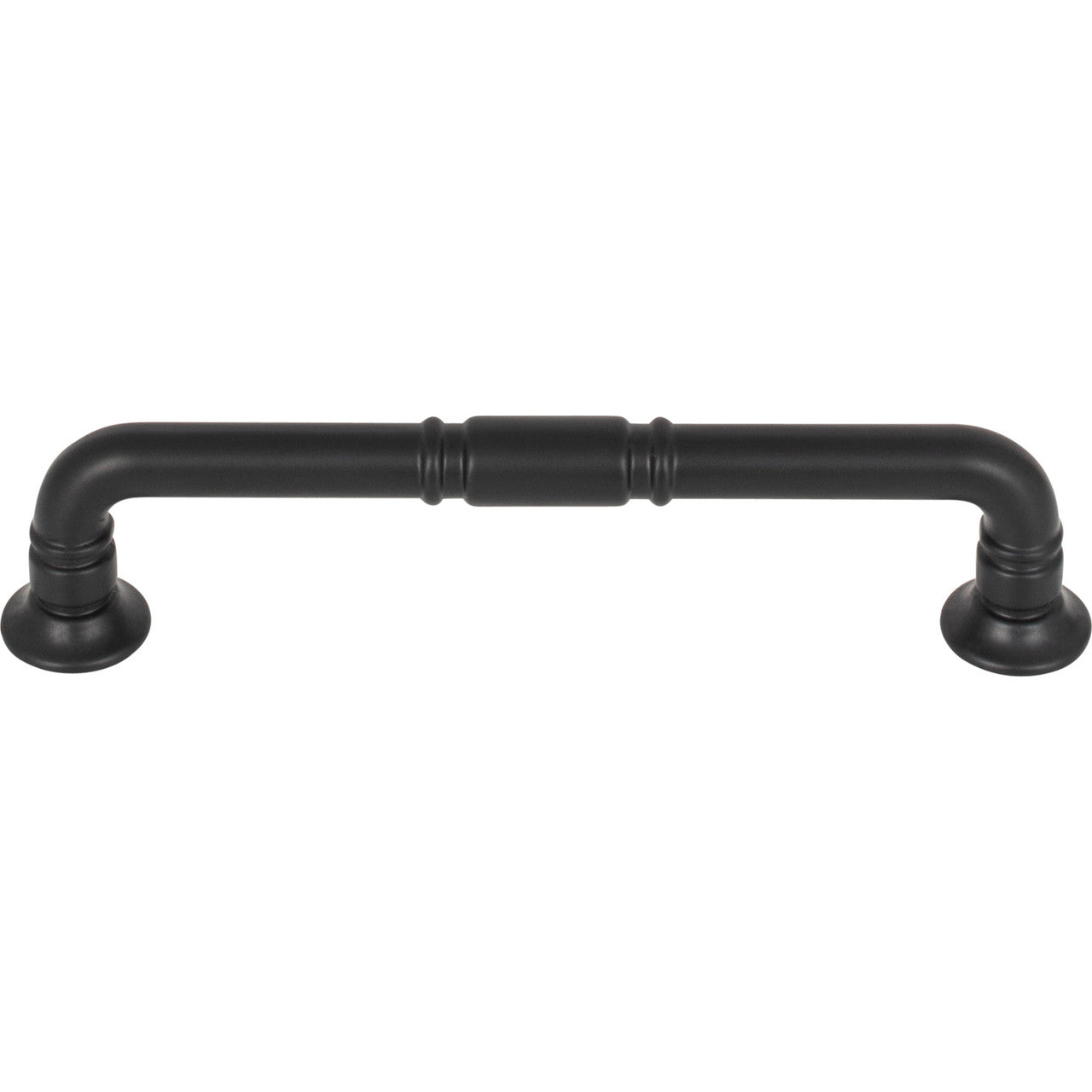 Top Knobs TK1003BLK: 5-1/16" cc Kent D-Handle Cabinet Pull - Flat Black