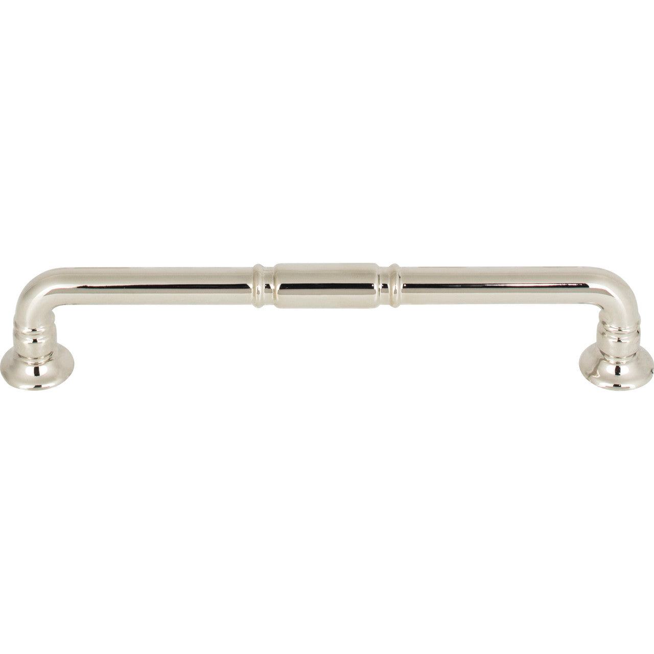 Top Knobs TK1004PN: 6-5/16" cc Kent D-Handle Cabinet Pull - Polished Nickel