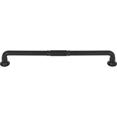 Top Knobs TK1006BLK: 8-13/16" cc Kent D-Handle Cabinet Pull - Flat Black
