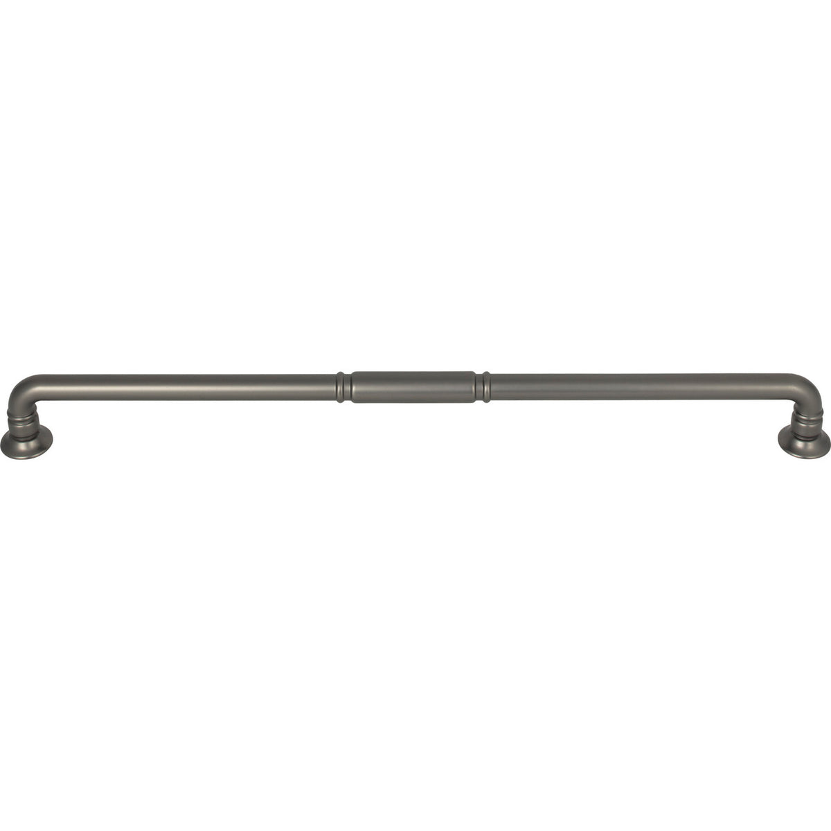 Top Knobs TK1007AG: 12" cc Kent D-Handle Cabinet Pull - Ash Gray
