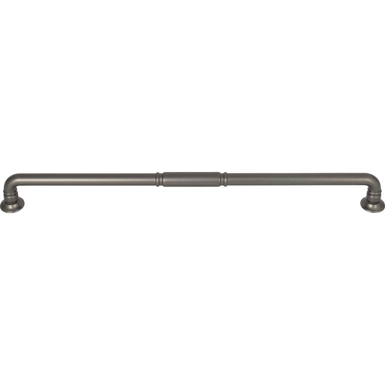 Top Knobs TK1007AG: 12" cc Kent D-Handle Cabinet Pull - Ash Gray