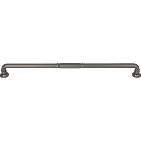 Top Knobs TK1007AG: 12" cc Kent D-Handle Cabinet Pull - Ash Gray
