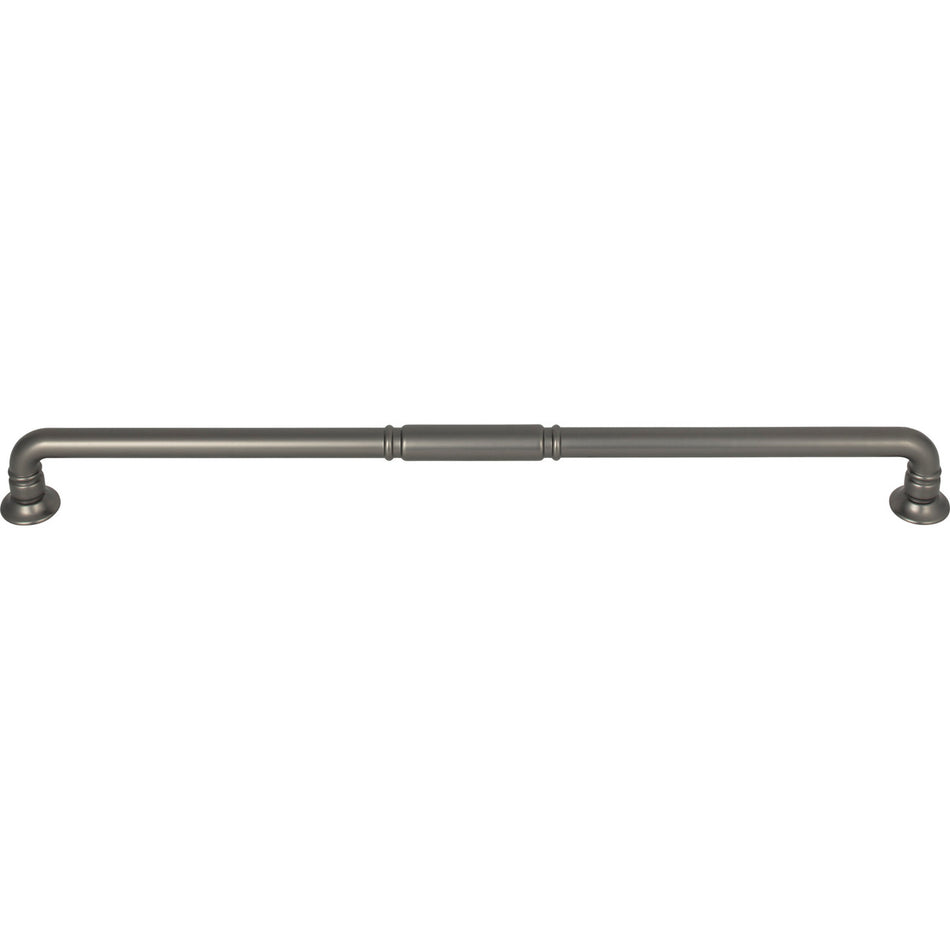 Top Knobs TK1007AG: 12" cc Kent D-Handle Cabinet Pull - Ash Gray