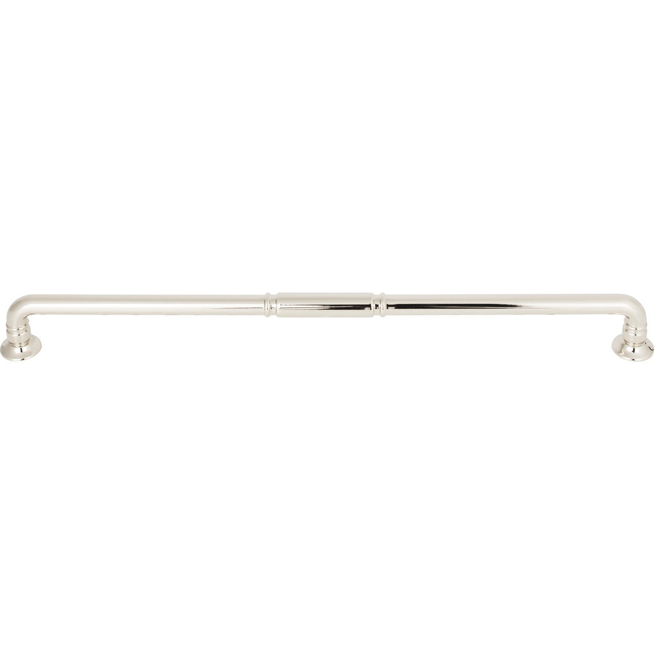 Top Knobs TK1007PN: 12" cc Kent D-Handle Cabinet Pull - Polished Nickel