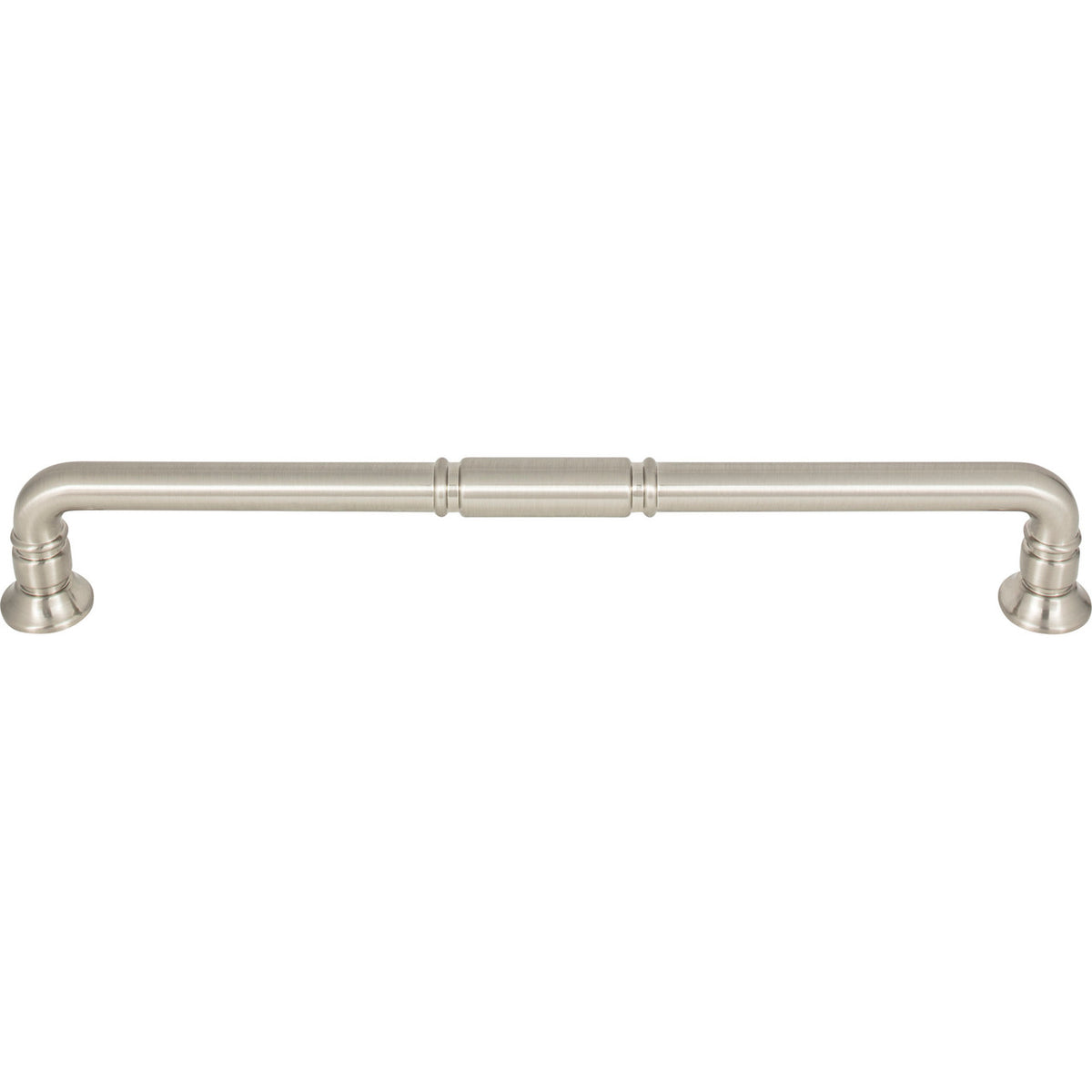 Top Knobs TK1008BSN: 12" cc Kent D-Handle Appliance Pull - Brushed Satin Nickel