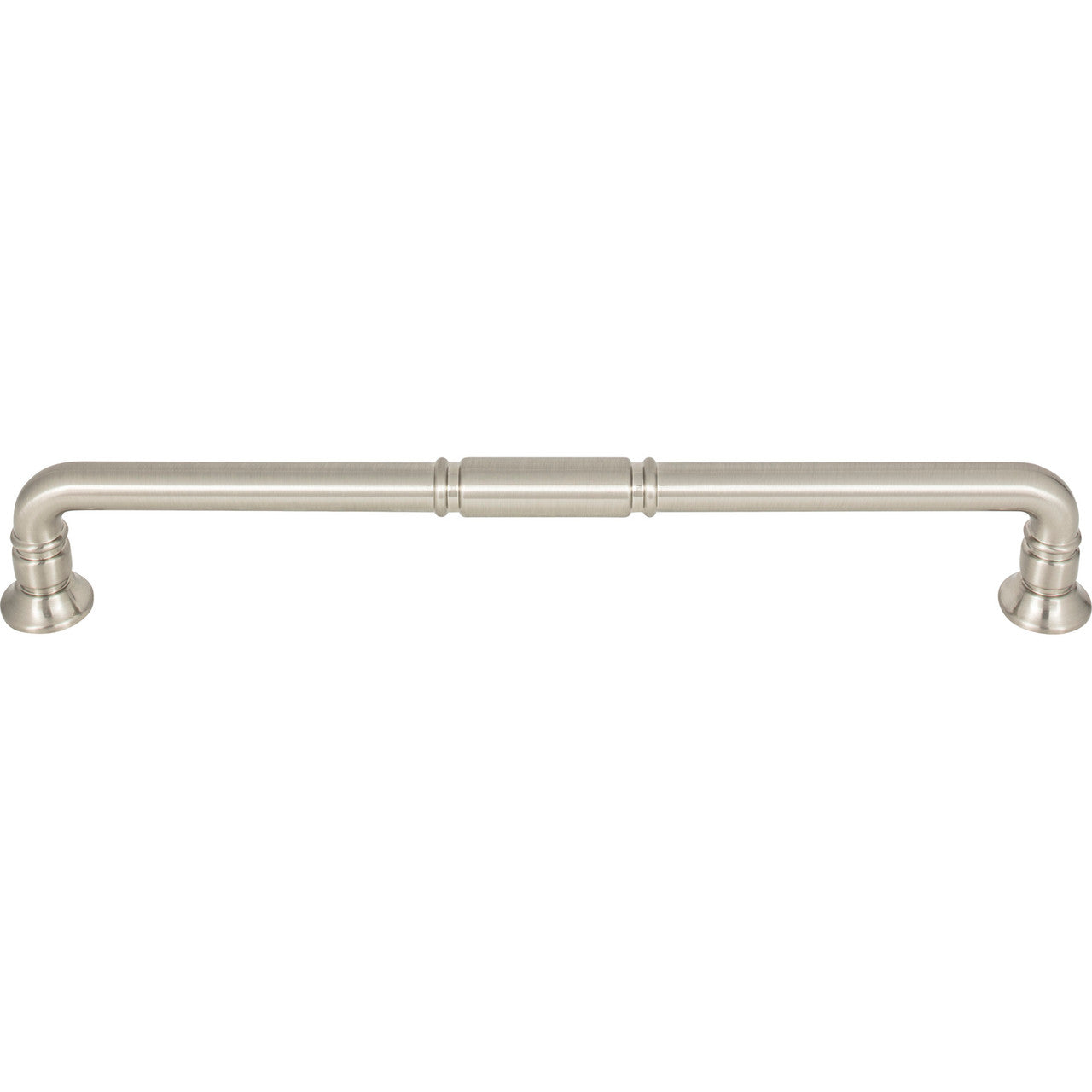 Top Knobs TK1008BSN: 12" cc Kent D-Handle Appliance Pull - Brushed Satin Nickel