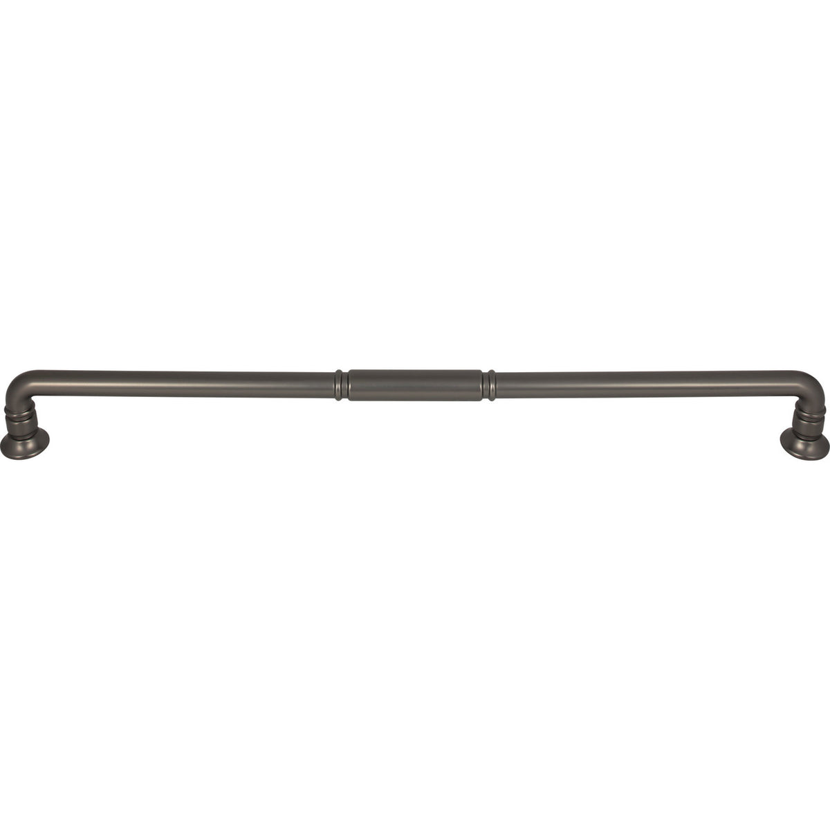 Top Knobs TK1009AG: 18" cc Kent D-Handle Appliance Pull - Ash Gray
