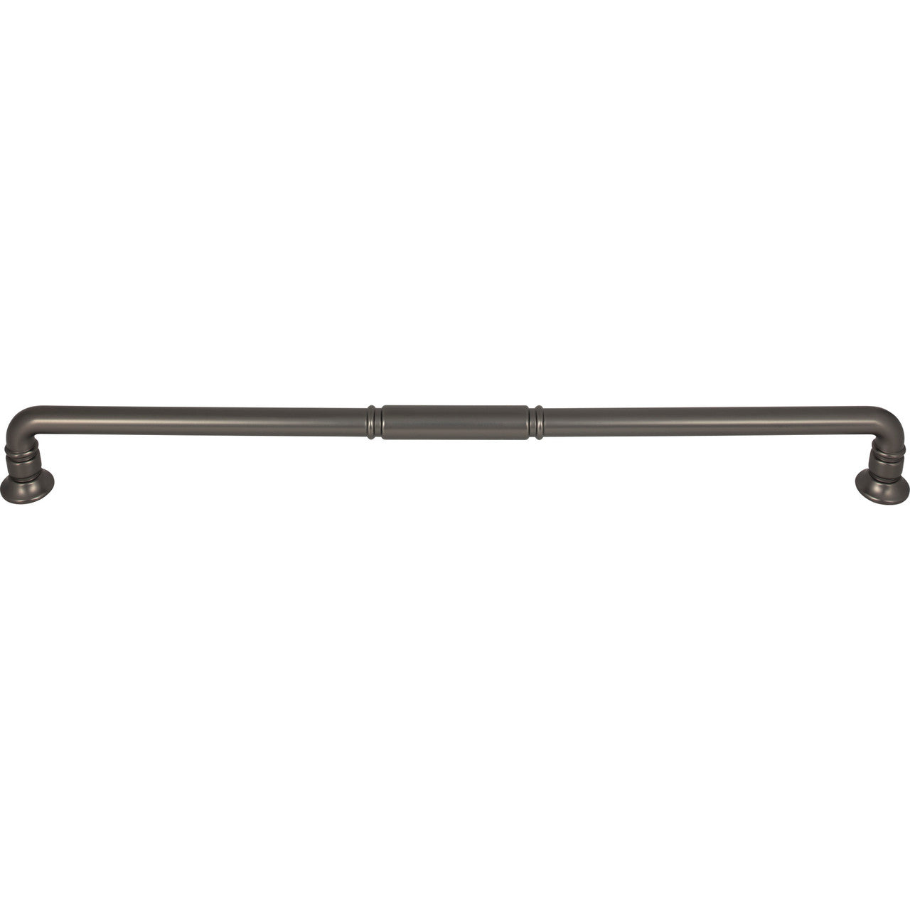Top Knobs TK1009AG: 18" cc Kent D-Handle Appliance Pull - Ash Gray