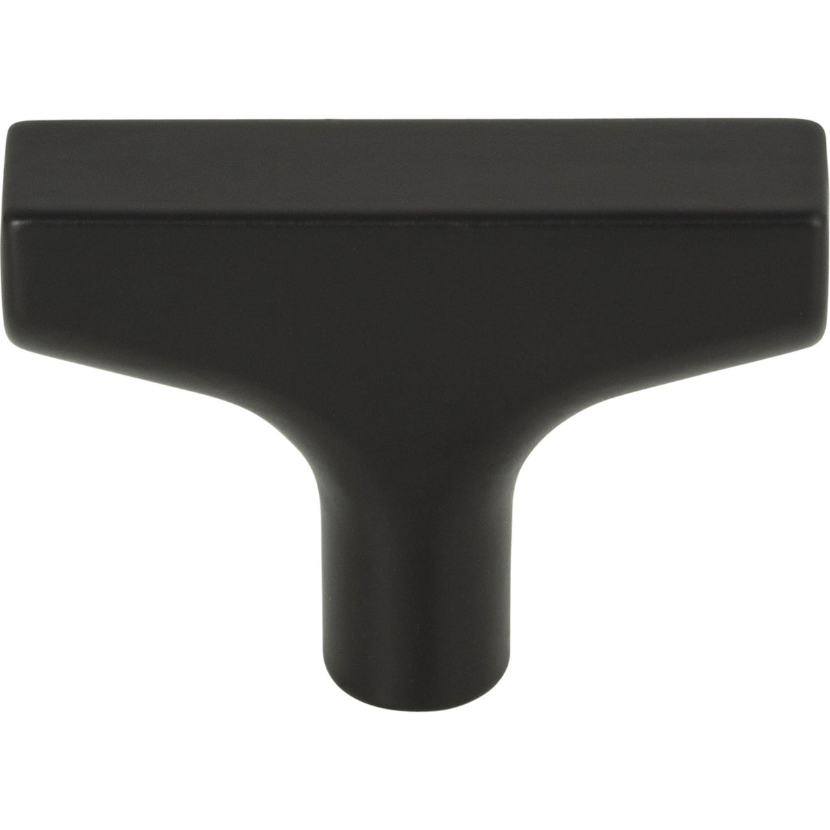 Top Knobs TK1010BLK: 2" Riverside T-Bar Cabinet Knob - Flat Black
