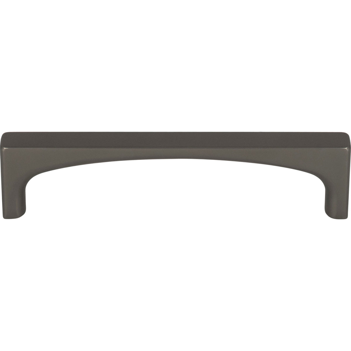 Top Knobs TK1012AG: 3-3/4" cc Riverside Square Bar Cabinet Pull - Ash Gray