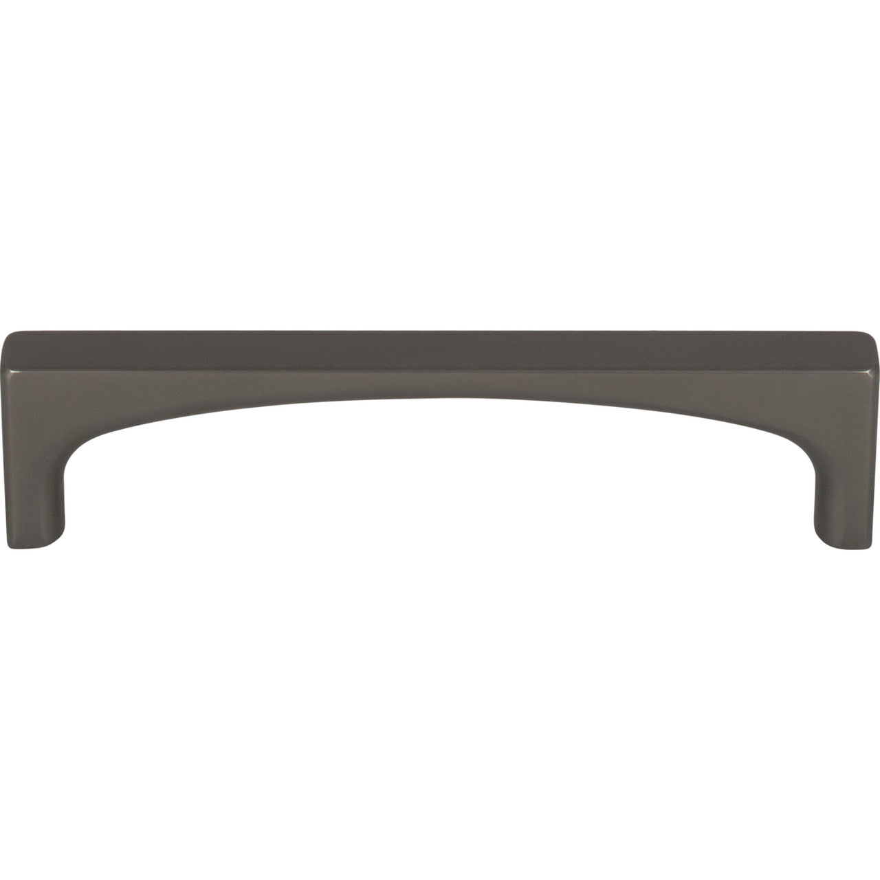 Top Knobs TK1012AG: 3-3/4" cc Riverside Square Bar Cabinet Pull - Ash Gray