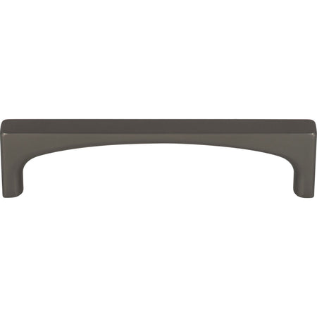 Top Knobs TK1012AG: 3-3/4" cc Riverside Square Bar Cabinet Pull - Ash Gray