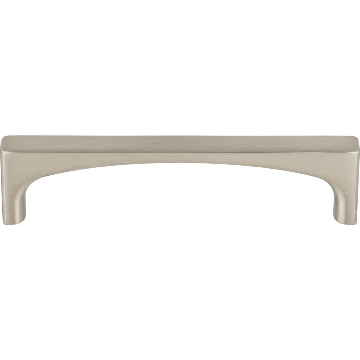 Top Knobs TK1012BSN: 3-3/4" cc Riverside Square Bar Cabinet Pull - Brushed Satin Nickel