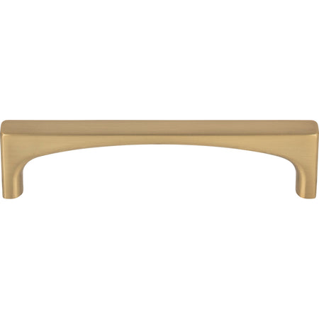 Top Knobs TK1012HB: 3-3/4" cc Riverside Square Bar Cabinet Pull - Honey Bronze