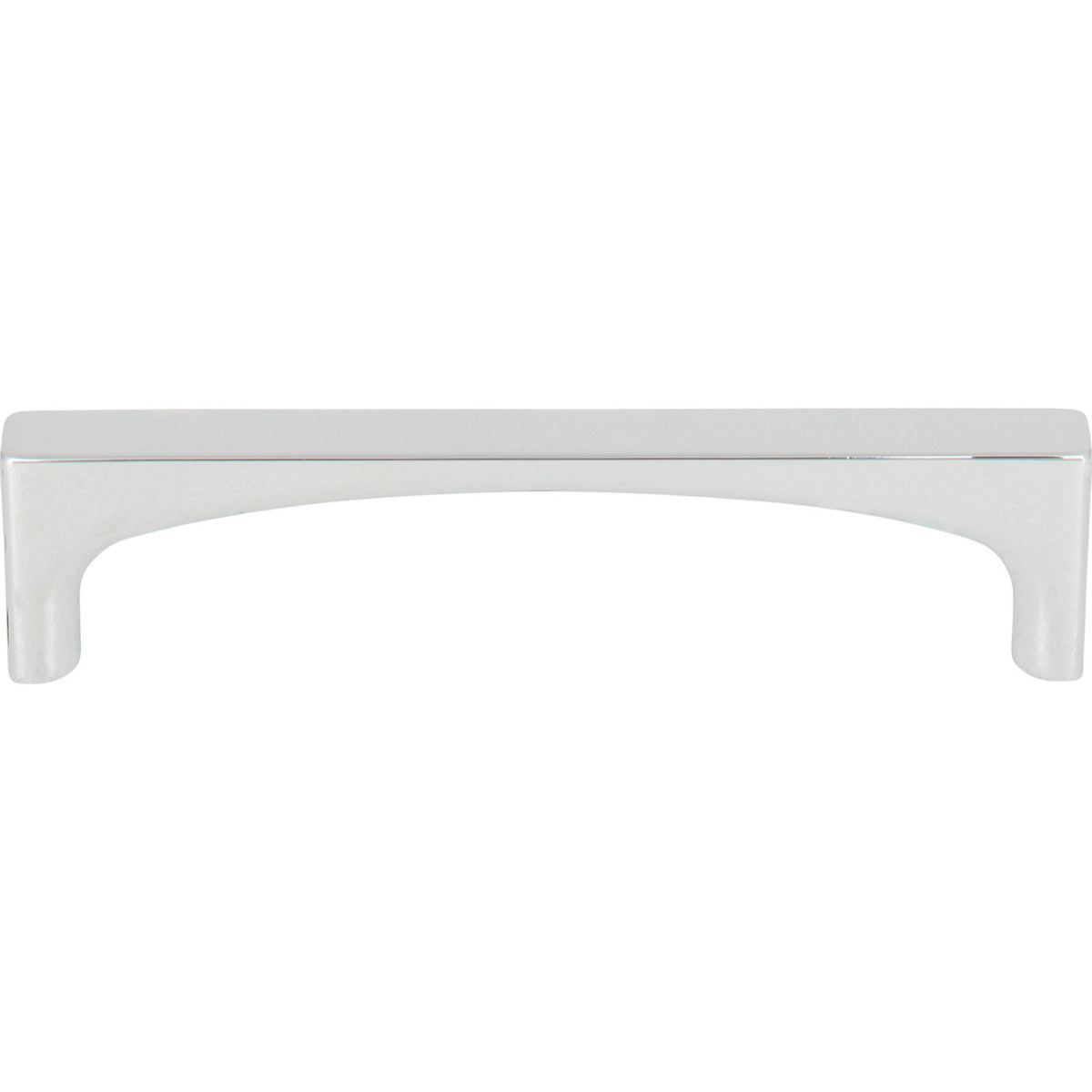 Top Knobs TK1012PC: 3-3/4" cc Riverside Square Bar Cabinet Pull - Polished Chrome