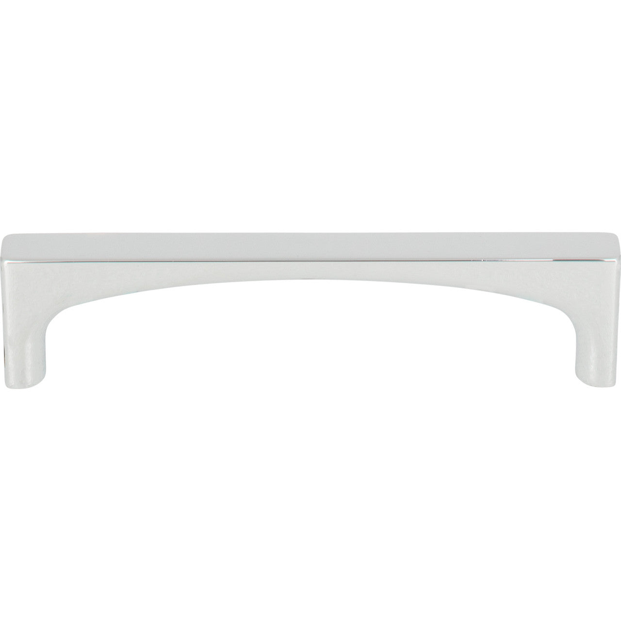 Top Knobs TK1012PC: 3-3/4" cc Riverside Square Bar Cabinet Pull - Polished Chrome