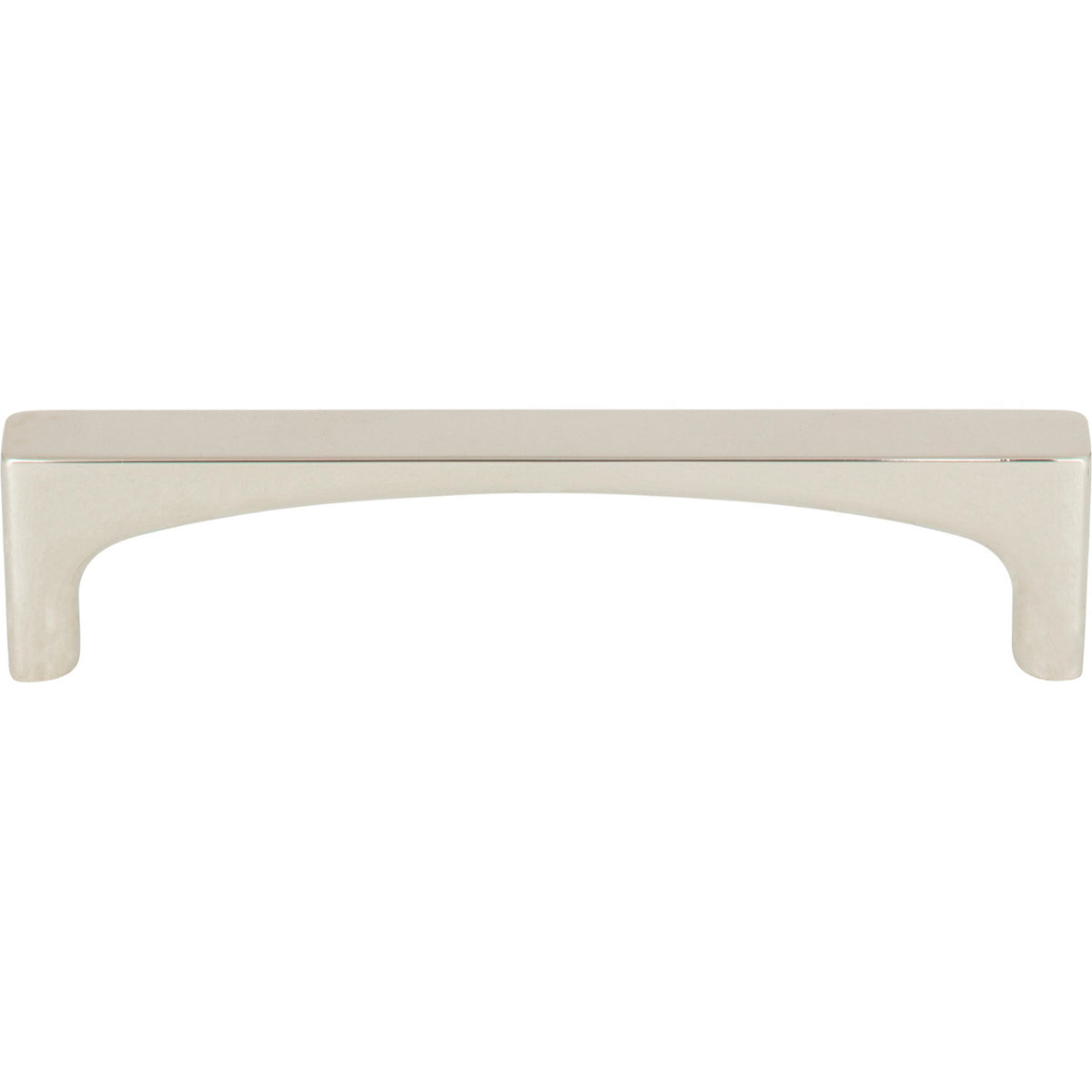 Top Knobs TK1012PN: 3-3/4" cc Riverside Square Bar Cabinet Pull - Polished Nickel